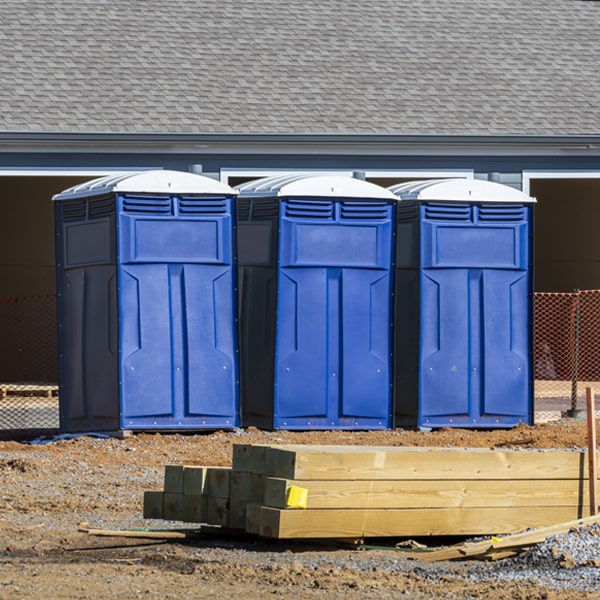 what is the maximum capacity for a single porta potty in Dennison IL